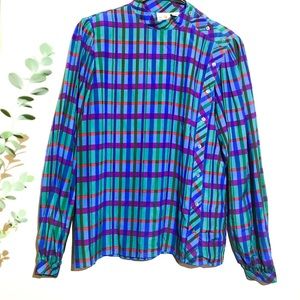 Vintage Liz Claiborne Mock Neck Top | Long Sleeve